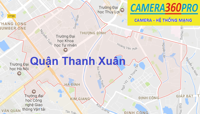 Lắp đặt camera tại quận Thanh Xuân Hà Nội